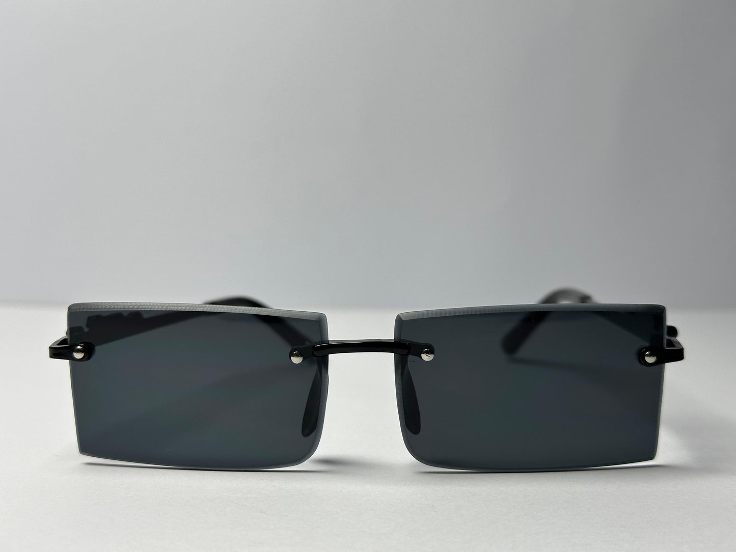KARAN AUJLA STYLE RIMLESS GLASSES BLACK FRAME